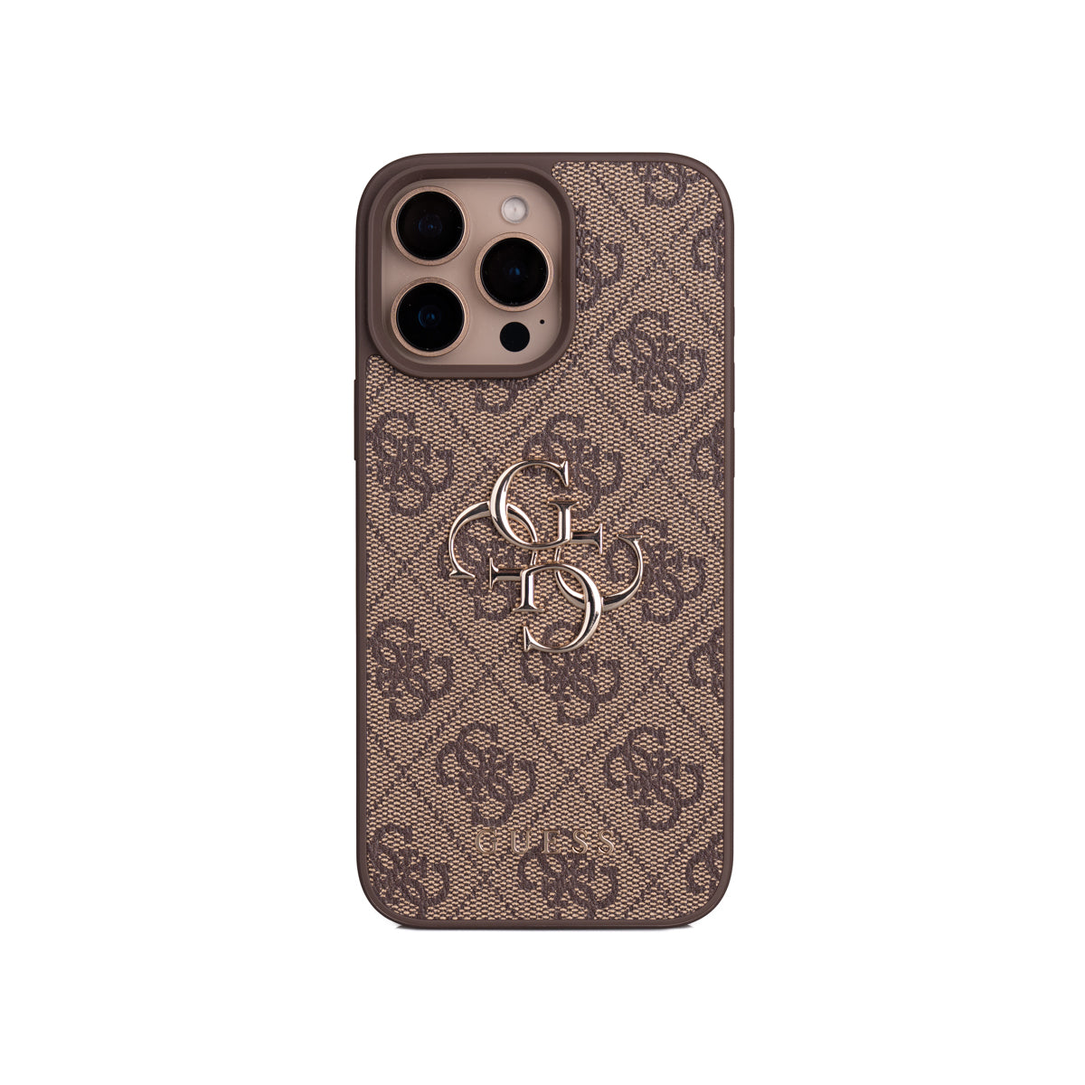 iPhone 16 Pro Max Kılıf Guess Orijinal Lisanslı PU Deri 4G Büyük Metal Logolu Çapraz Vücut Askılı Kılıf