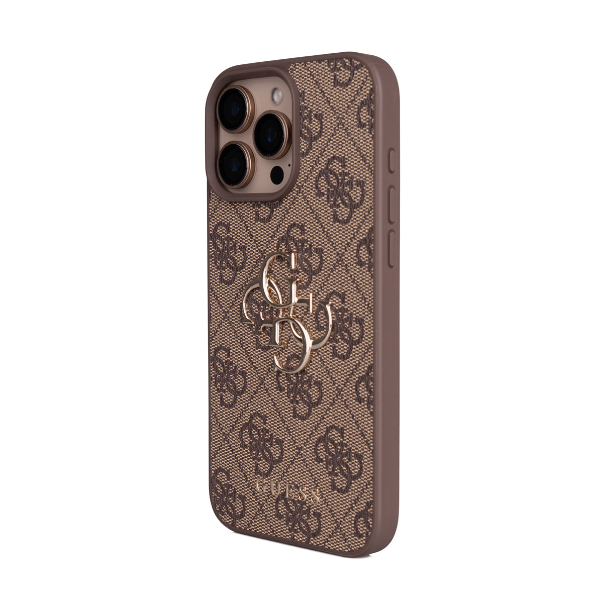 iPhone 16 Pro Max Kılıf Guess Orijinal Lisanslı PU Deri 4G Büyük Metal Logolu Çapraz Vücut Askılı Kılıf