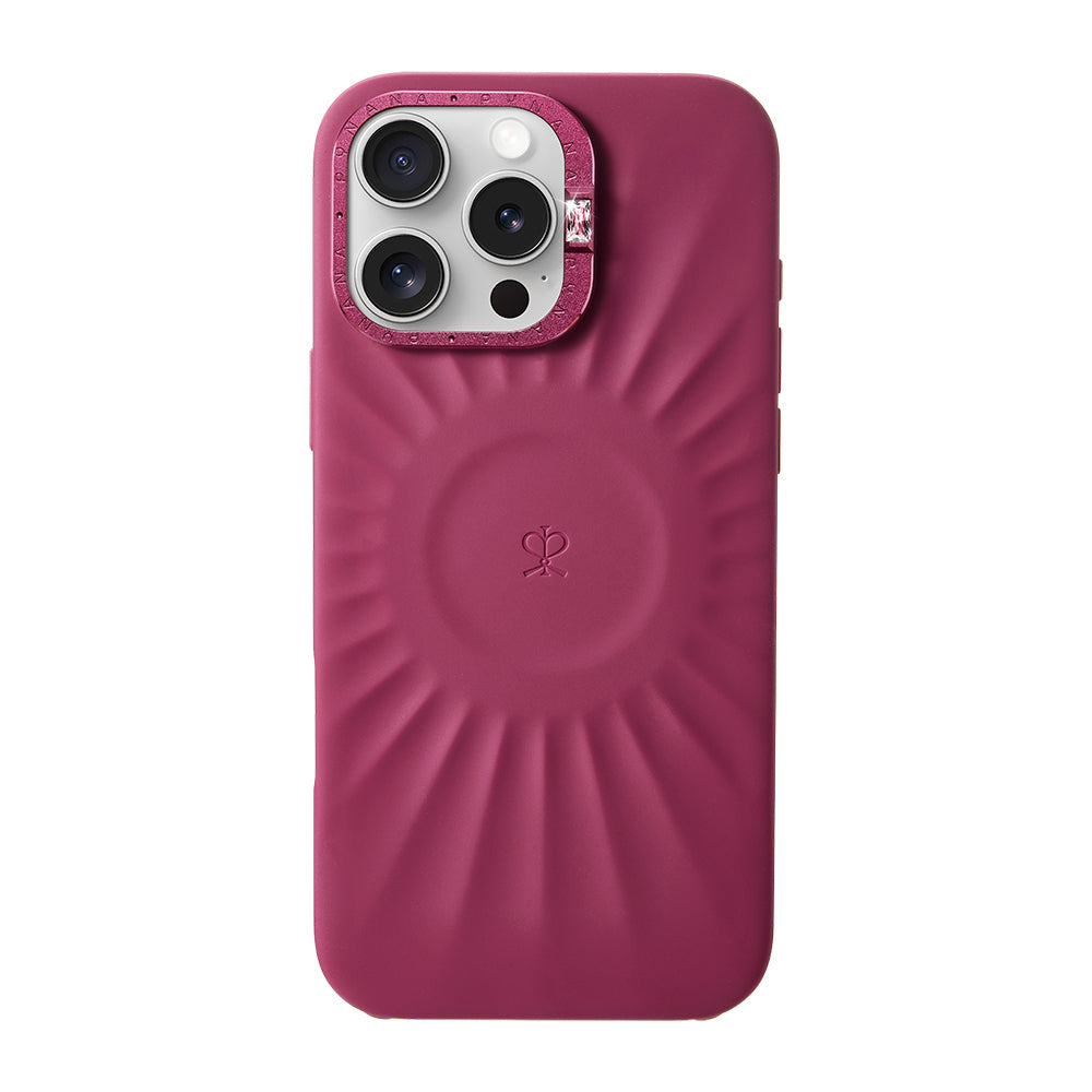 iPhone 16 Pro Max Kılıf Kabartma Tasarımlı Metal Kamera Çerçeveli Pynana Starlight Serisi Kılıf