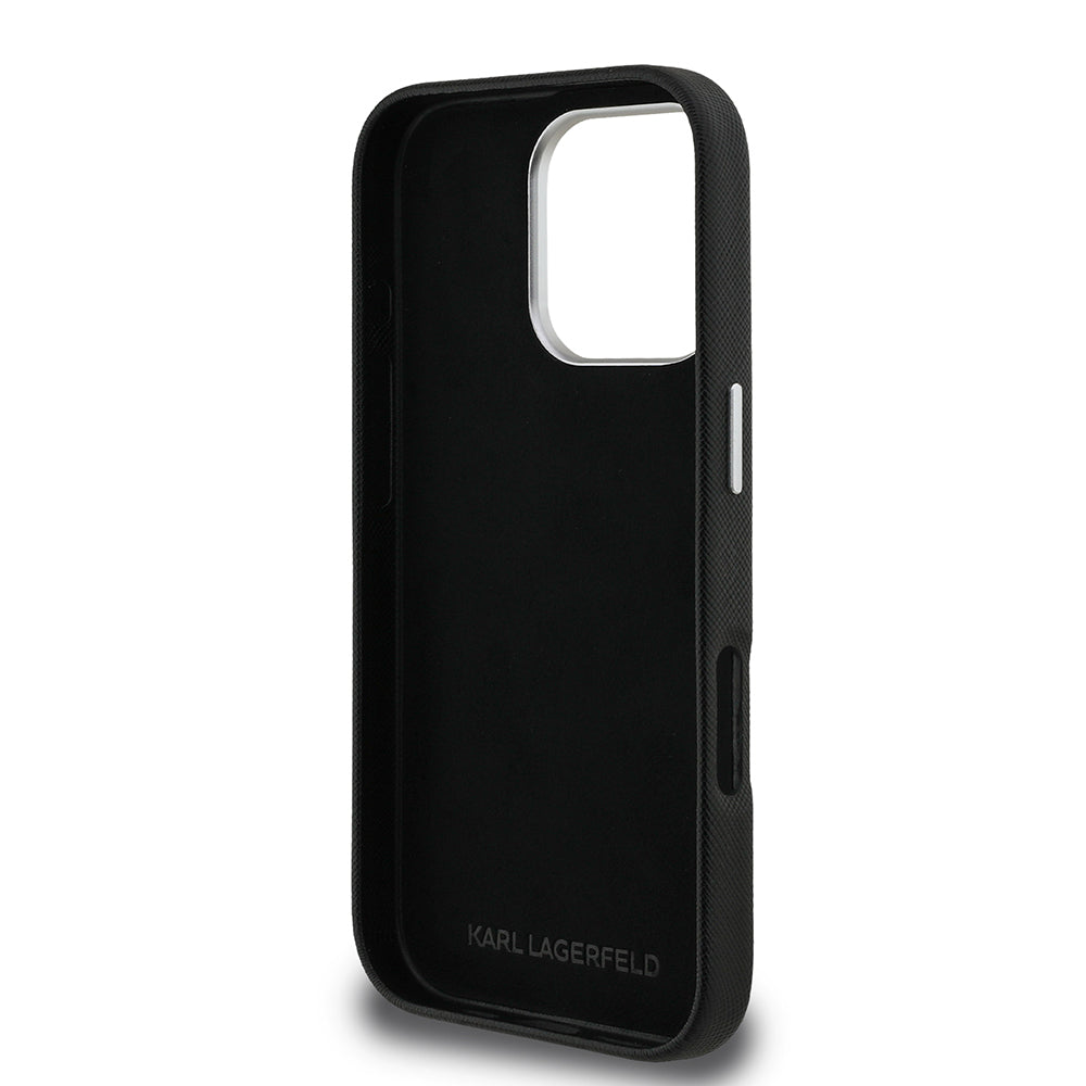 iPhone 16 Pro Max Kılıf Karl Lagerfeld Orijinal Lisanslı K&C Heads Pin Kılıf