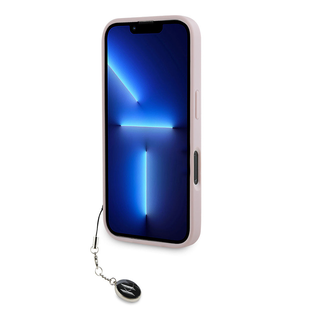 iPhone 16 Pro Max Kılıf Karl Lagerfeld orijinal Lisanslı Anahtarlıklı Taşlı KL Yazılı Saffiano Rhinestones Kılıf