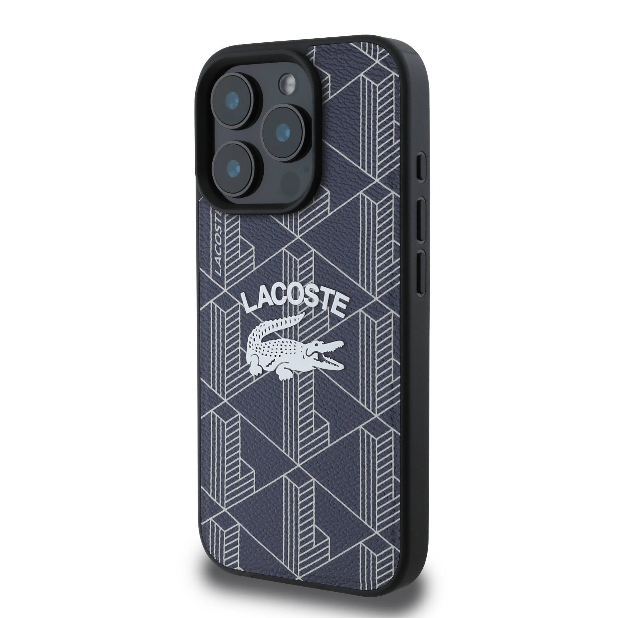 iPhone 16 Pro Max Kılıf Lacoste Orijinal Lisanslı M-safe Şarj Özellikli Mono Vintage Logo Kılıf