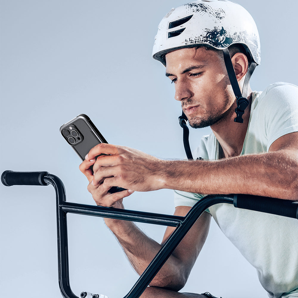 iPhone 16 Pro Max Kılıf M-safe Şarj Özellikli Airbagli Raptic Apex Serisi Karbon Fiber Tasarımlı Kılıf