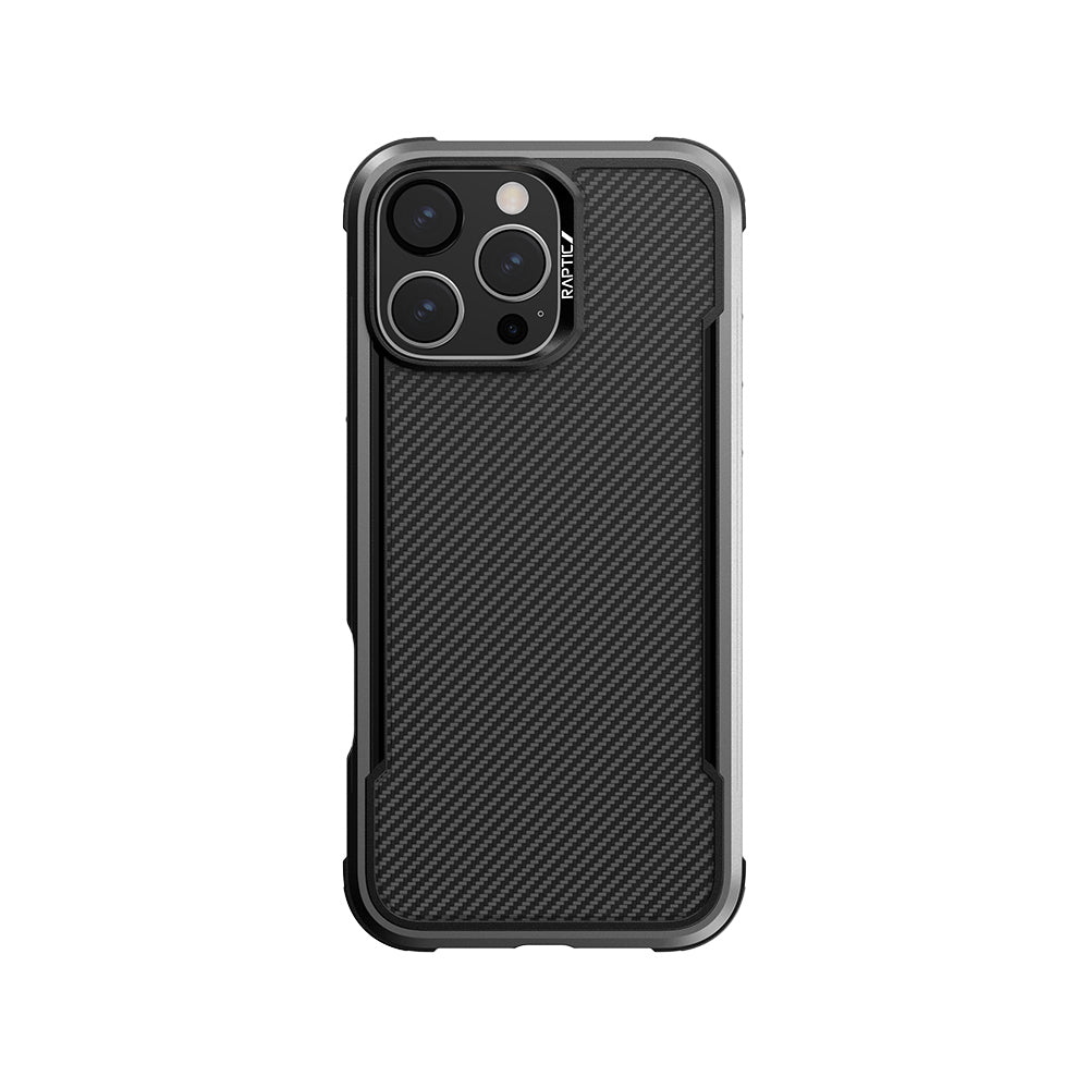 iPhone 16 Pro Max Kılıf M-safe Şarj Özellikli Airbagli Raptic Apex Serisi Karbon Fiber Tasarımlı Kılıf