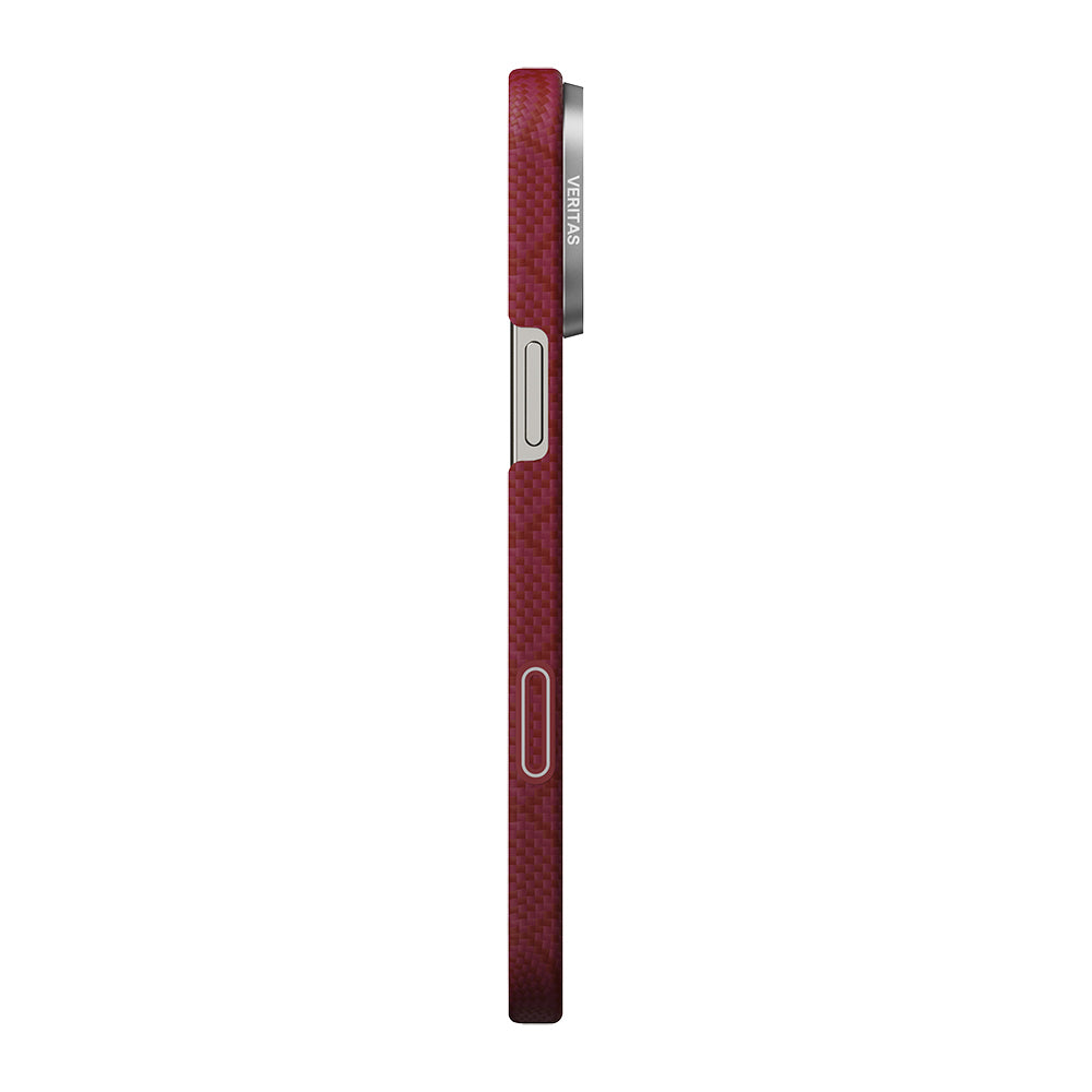 iPhone 16 Pro Max Kılıf M-safe Şarj Özellikli Aramid Karbon Fiber Pitaka Harvard University Serisi Kılıf