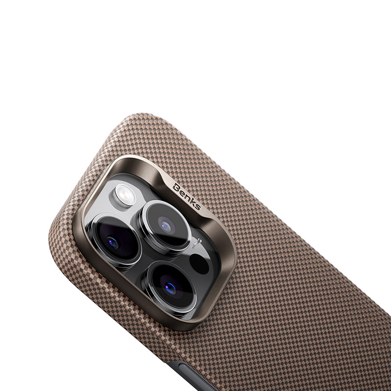 iPhone 16 Pro Max Kılıf M-safe Şarj Özellikli Benks Ultra Lightweight ArmorTint ArmorAir Kevlar Karbon Kılıf