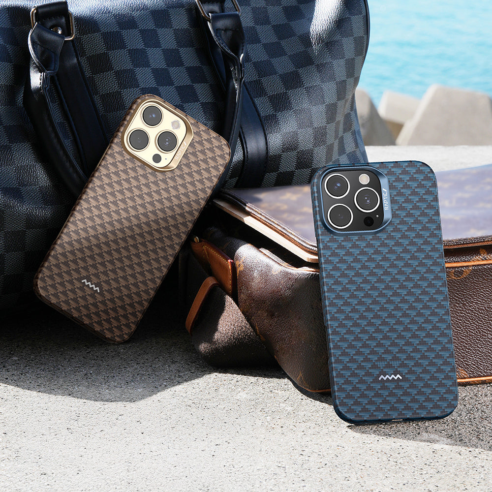 iPhone 16 Pro Max Kılıf M-safe Şarj Özellikli Raptic Aramid Skin Origin Serisi Karbon Kılıf