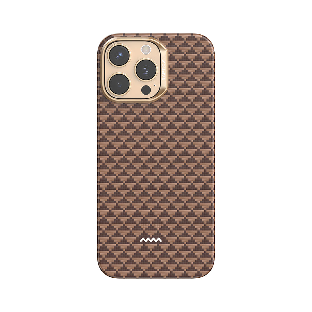 iPhone 16 Pro Max Kılıf M-safe Şarj Özellikli Raptic Aramid Skin Origin Serisi Karbon Kılıf