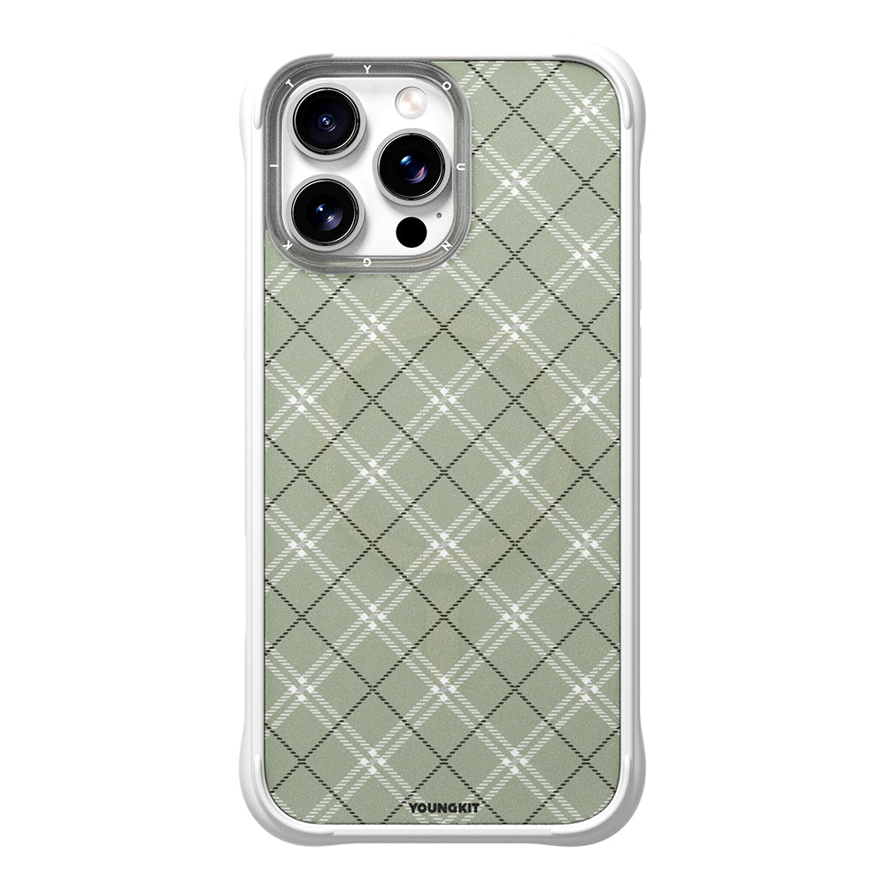 iPhone 16 Pro Max Kılıf M-safe Şarj Özellikli Youngkit Argyle Serisi Kılıf