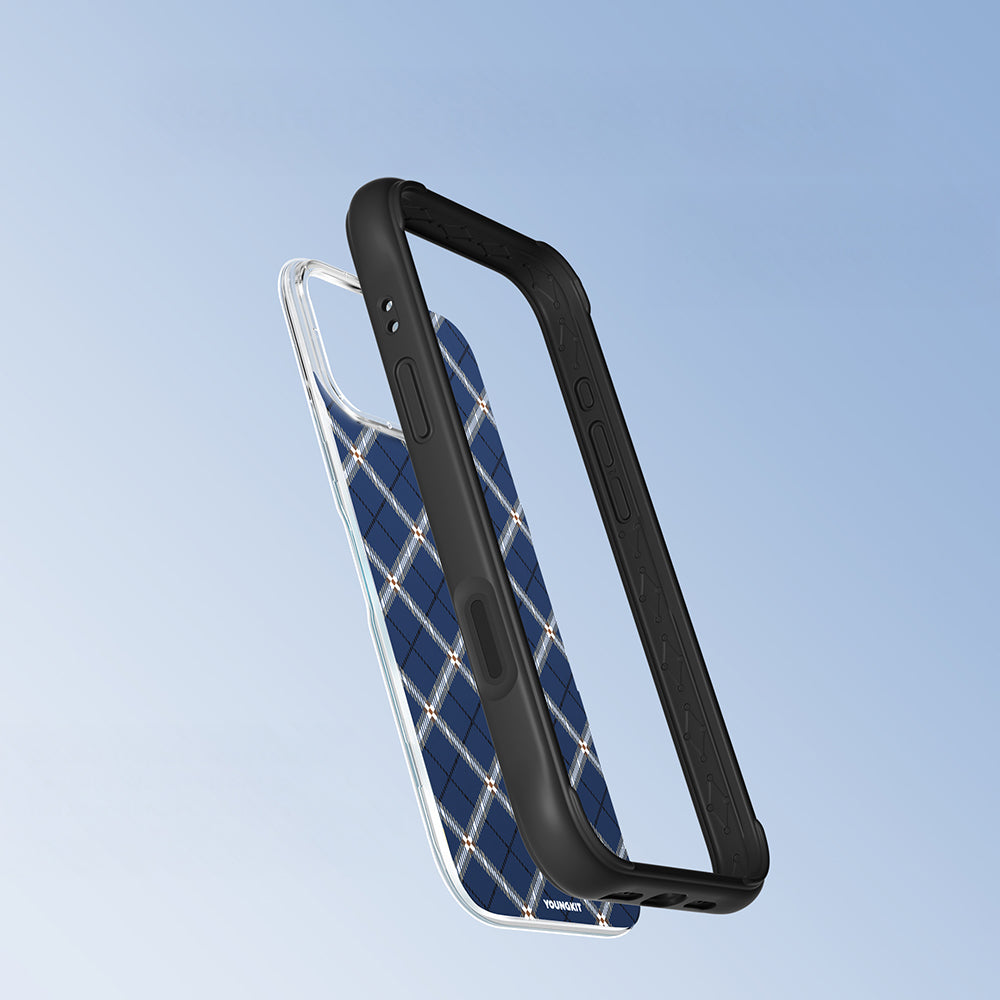 iPhone 16 Pro Max Kılıf M-safe Şarj Özellikli Youngkit Argyle Serisi Kılıf