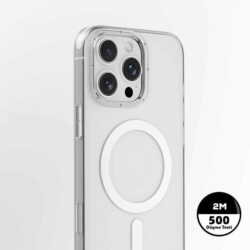iPhone 16 Pro Max Kılıf M-safe Şarj Özellikli Youngkit Ice Serisi Kılıf