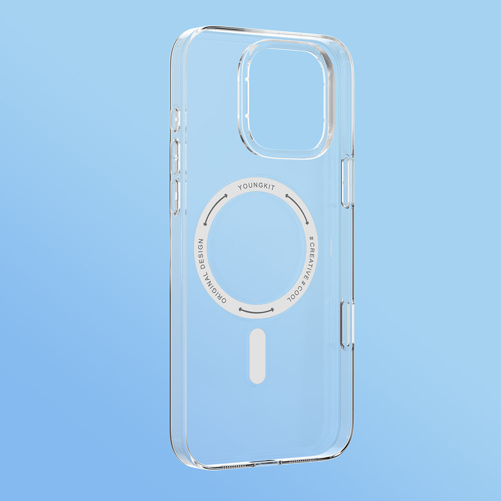 iPhone 16 Pro Max Kılıf M-safe Şarj Özellikli Youngkit Ice Serisi Kılıf