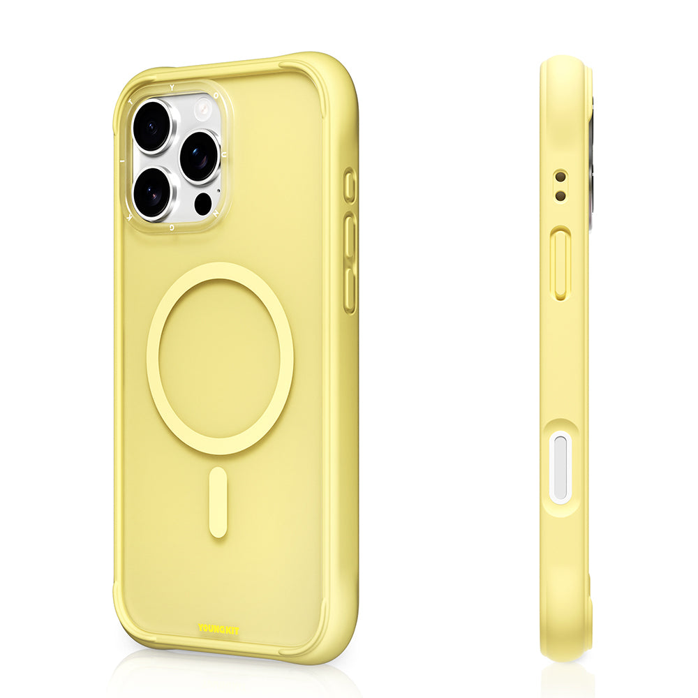 iPhone 16 Pro Max Kılıf M-safe Şarj Özellikli Youngkit Macaroon Serisi Kılıf