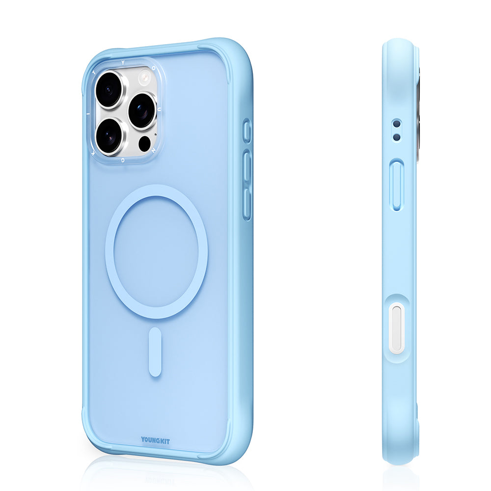 iPhone 16 Pro Max Kılıf M-safe Şarj Özellikli Youngkit Macaroon Serisi Kılıf