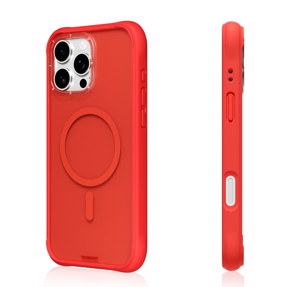 iPhone 16 Pro Max Kılıf M-safe Şarj Özellikli Youngkit Macaroon Serisi Kılıf