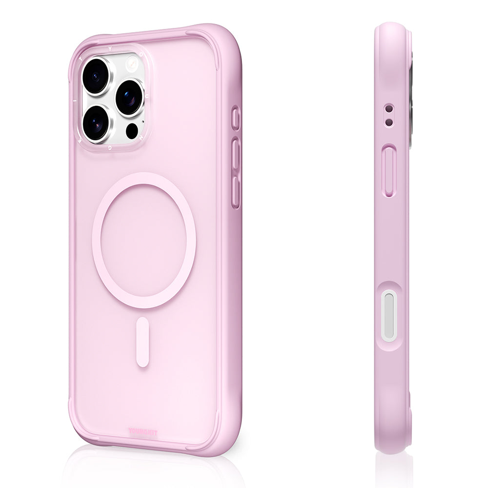 iPhone 16 Pro Max Kılıf M-safe Şarj Özellikli Youngkit Macaroon Serisi Kılıf