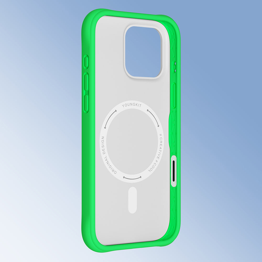 iPhone 16 Pro Max Kılıf M-safe Şarj Özellikli Youngkit Macaroon Serisi Kılıf