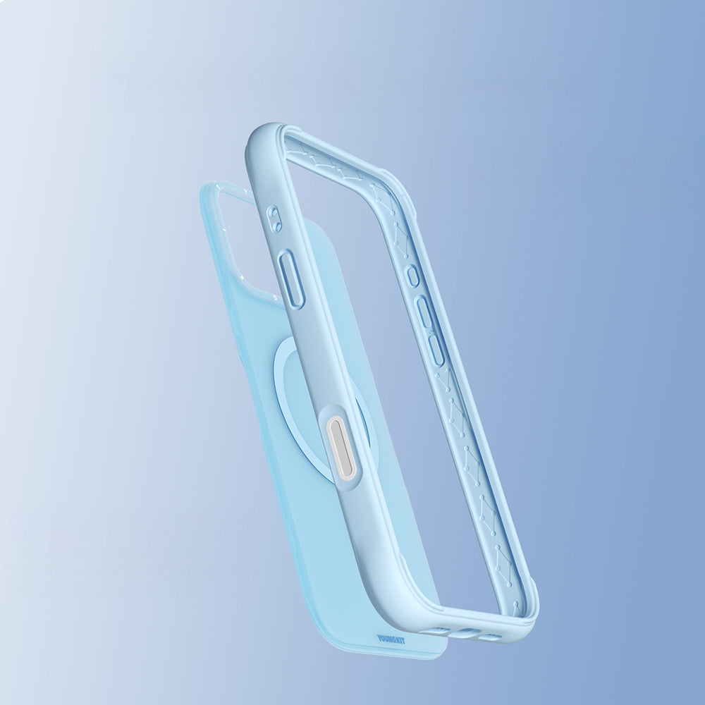 iPhone 16 Pro Max Kılıf M-safe Şarj Özellikli Youngkit Macaroon Serisi Kılıf