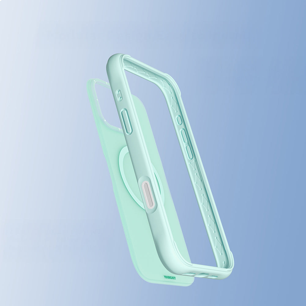 iPhone 16 Pro Max Kılıf M-safe Şarj Özellikli Youngkit Macaroon Serisi Kılıf