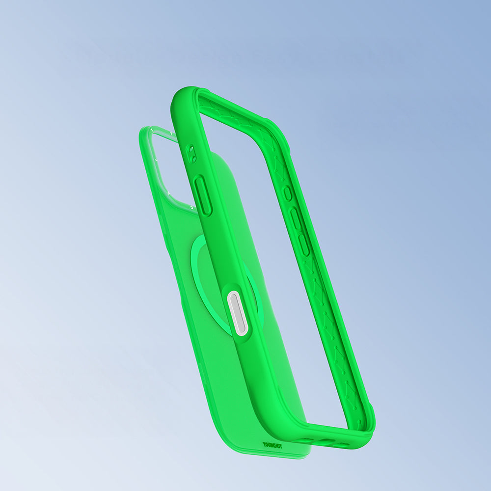iPhone 16 Pro Max Kılıf M-safe Şarj Özellikli Youngkit Macaroon Serisi Kılıf