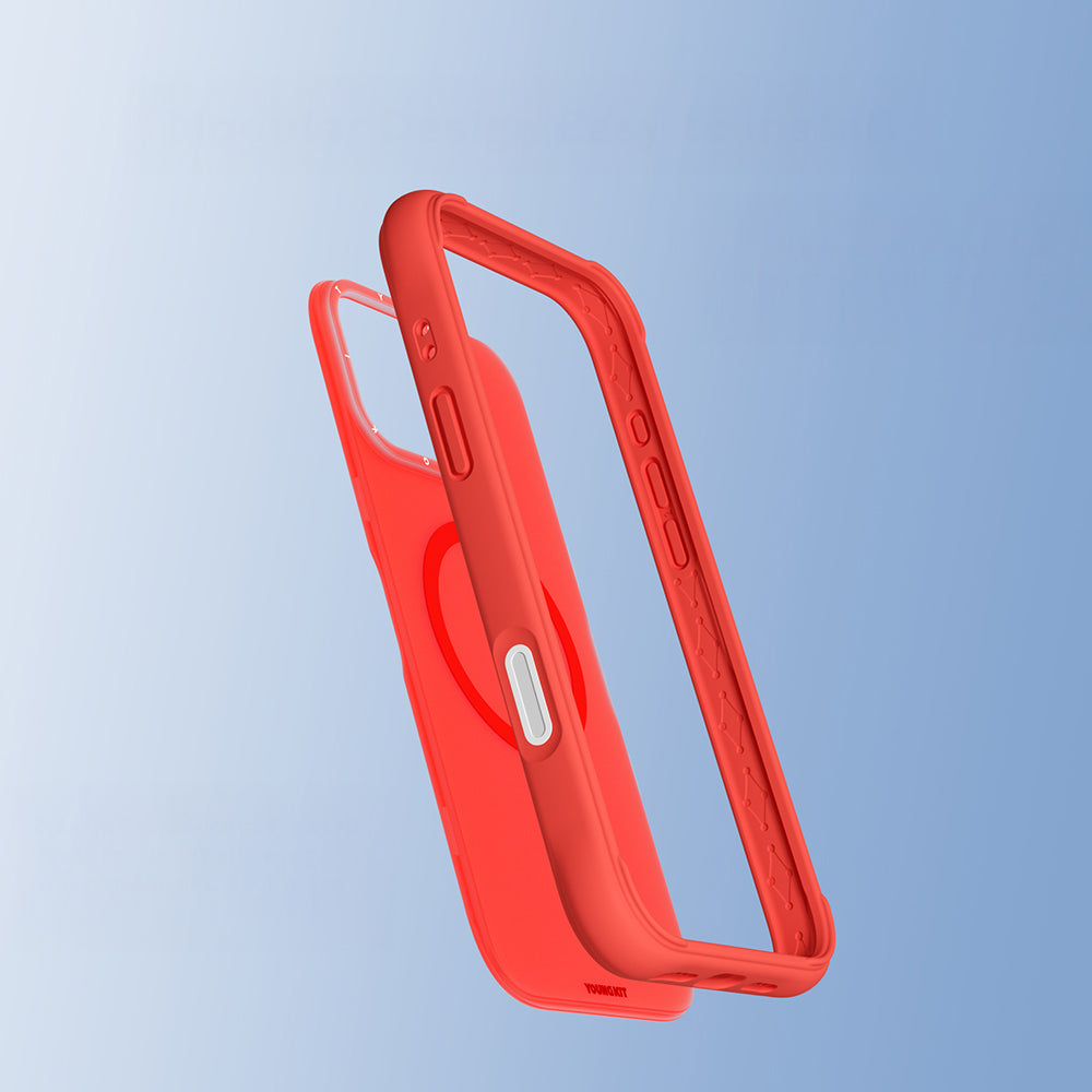iPhone 16 Pro Max Kılıf M-safe Şarj Özellikli Youngkit Macaroon Serisi Kılıf
