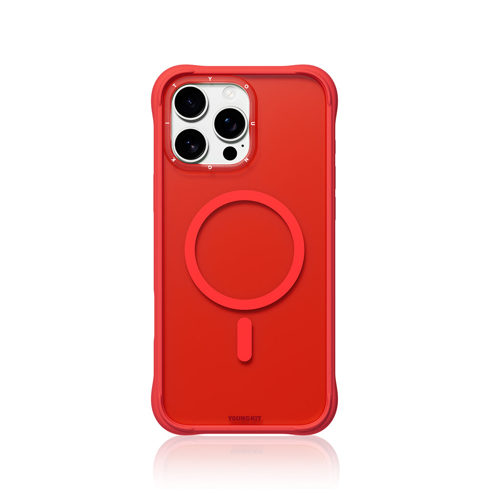 iPhone 16 Pro Max Kılıf M-safe Şarj Özellikli Youngkit Macaroon Serisi Kılıf
