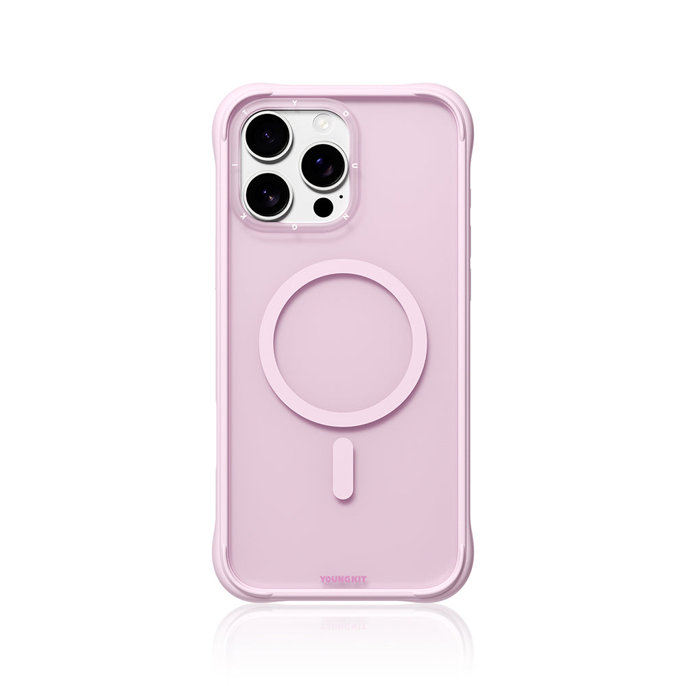 iPhone 16 Pro Max Kılıf M-safe Şarj Özellikli Youngkit Macaroon Serisi Kılıf