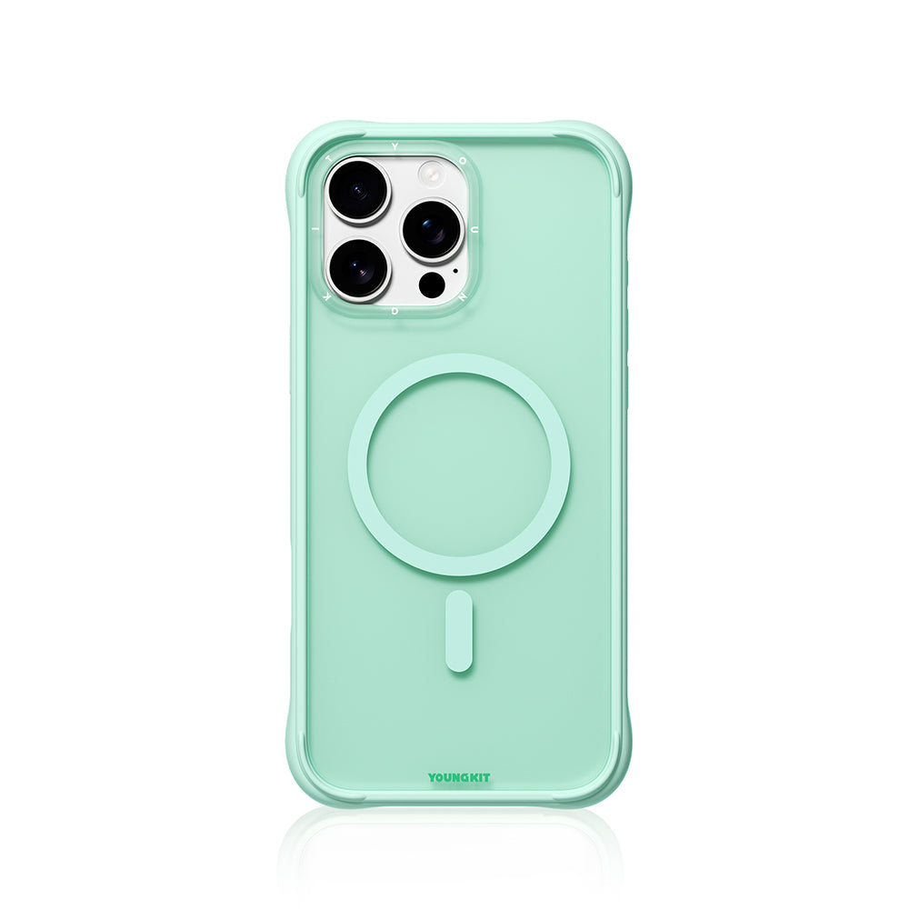 iPhone 16 Pro Max Kılıf M-safe Şarj Özellikli Youngkit Macaroon Serisi Kılıf