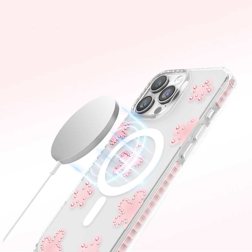 iPhone 16 Pro Max Kılıf M-Safe Şarj Özellikli Zore Paris Elvo Sert PC Kılıf