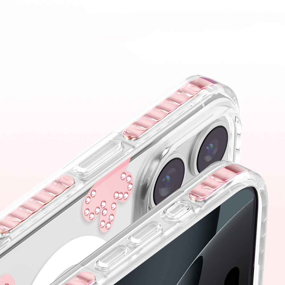 iPhone 16 Pro Max Kılıf M-Safe Şarj Özellikli Zore Paris Elvo Sert PC Kılıf