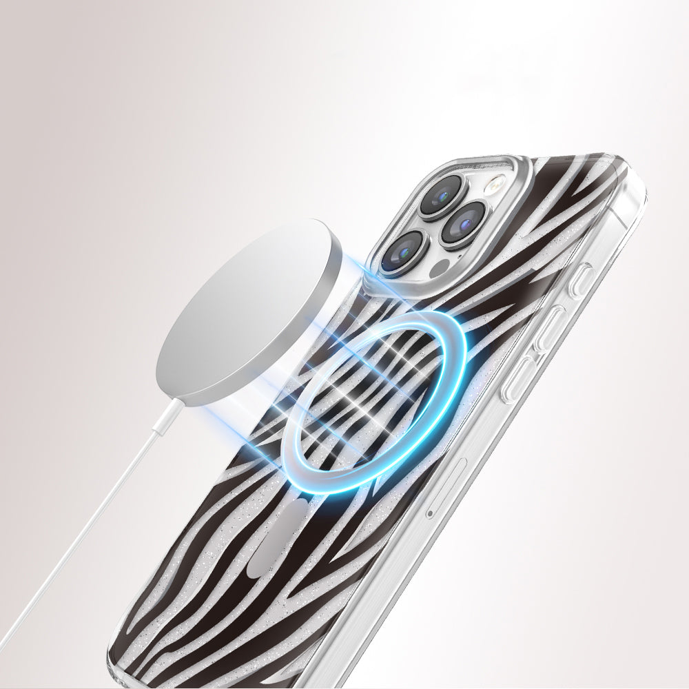 iPhone 16 Pro Max Kılıf M-Safe Şarj Özellikli Zore Paris Veyro TPU Kılıf