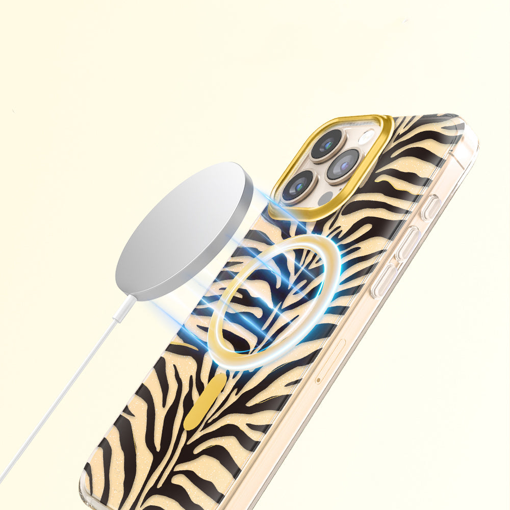 iPhone 16 Pro Max Kılıf M-Safe Şarj Özellikli Zore Paris Veyro TPU Kılıf