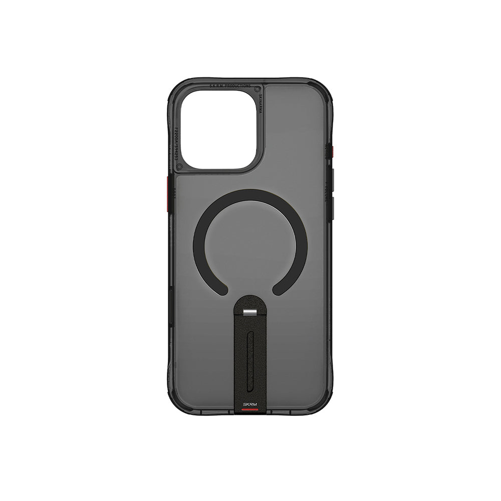 iPhone 16 Pro Max Kılıf M-safe Şarj Özellikli 360 Derece Dönebilen Standlı Skinarma Helix Kılıf