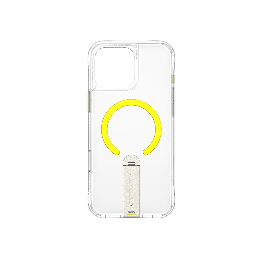 iPhone 16 Pro Max Kılıf M-safe Şarj Özellikli 360 Derece Dönebilen Standlı Skinarma Helix Kılıf