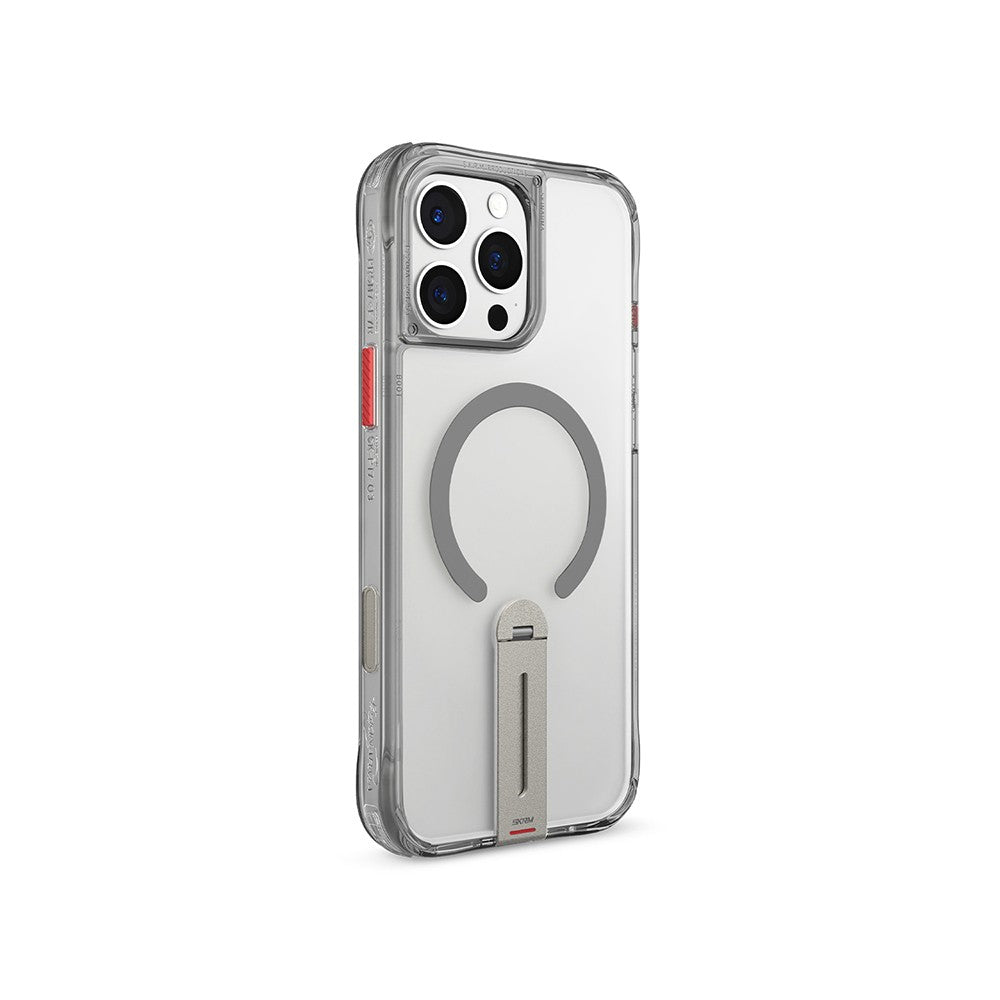 iPhone 16 Pro Max Kılıf M-safe Şarj Özellikli 360 Derece Dönebilen Standlı Skinarma Helix Kılıf