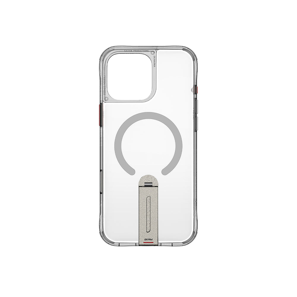 iPhone 16 Pro Max Kılıf M-safe Şarj Özellikli 360 Derece Dönebilen Standlı Skinarma Helix Kılıf