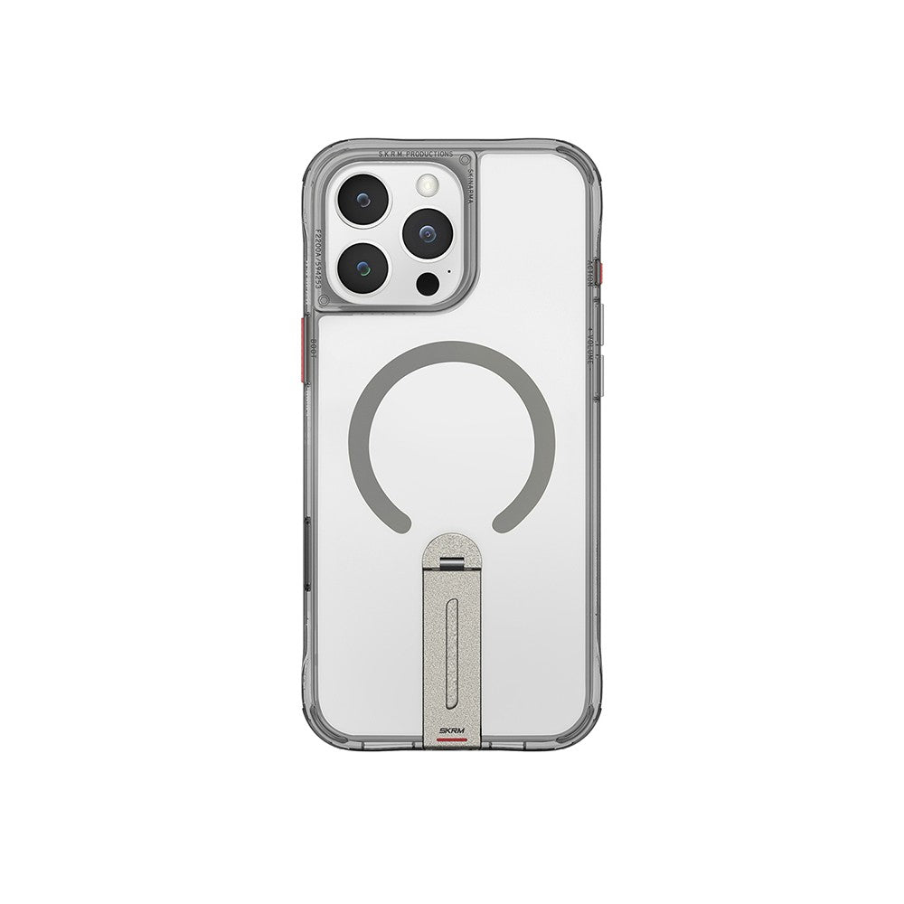 iPhone 16 Pro Max Kılıf M-safe Şarj Özellikli 360 Derece Dönebilen Standlı Skinarma Helix Kılıf