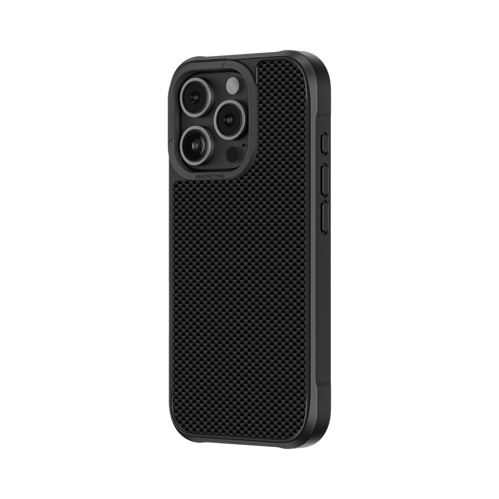 iPhone 16 Pro Max Kılıf M-safe Şarj Özellikli 600D Aramid Fiber Amazingthing Titan Max Serisi Kılıf