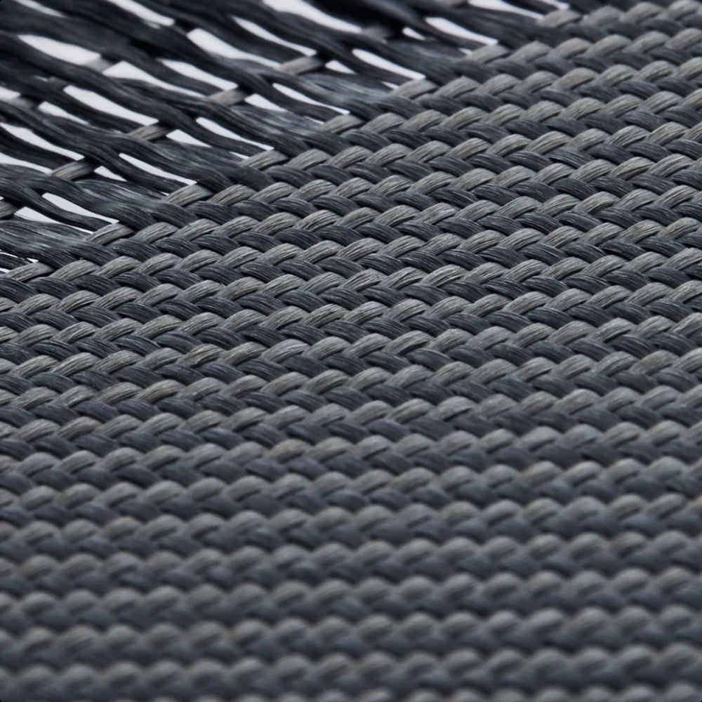 iPhone 16 Pro Max Kılıf M-safe Şarj Özellikli 600D Aramid Fiber Pitaka Ultra-Slim Classic Serisi Black-Grey Twill Kılıf