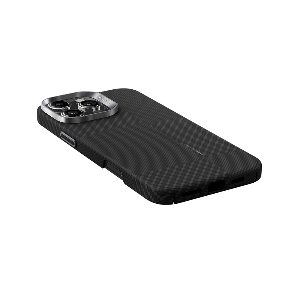 iPhone 16 Pro Max Kılıf M-safe Şarj Özellikli 600D Metal Kamera Çerçeveli Raptic Aramid Karbon Fiber Croxx Mondrian Serisi Kılıf
