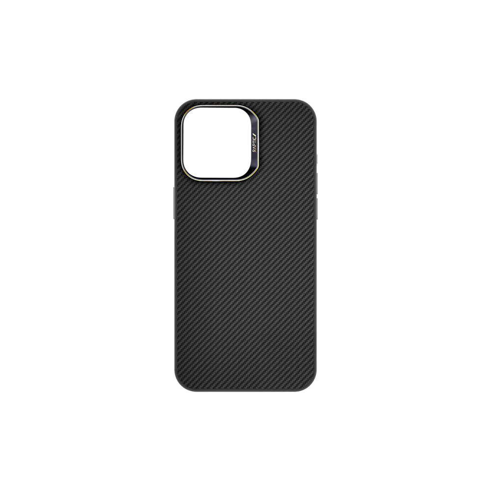iPhone 16 Pro Max Kılıf M-safe Şarj Özellikli 600D Metal Kamera Çerçeveli Raptic Aramid Karbon Fiber Serisi Kılıf