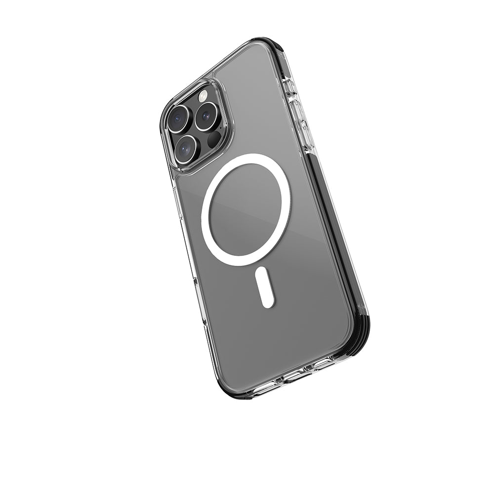 iPhone 16 Pro Max Kılıf M-safe Şarj Özellikli Airbag Tasarımlı Raptic Clear Serisi Şeffaf Kılıf