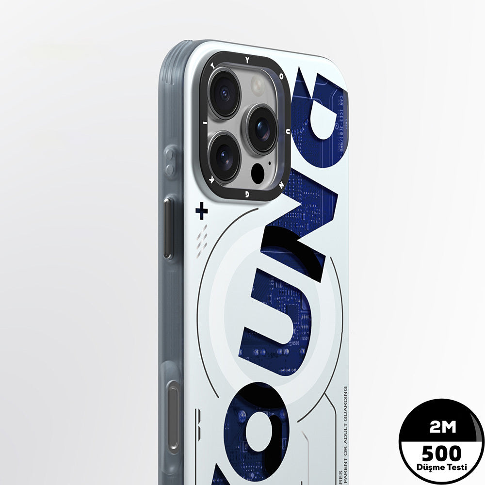 iPhone 16 Pro Max Kılıf M-safe Şarj Özellikli Airbagli Çift Katmanlı Youngkit Future Serisi Kılıf