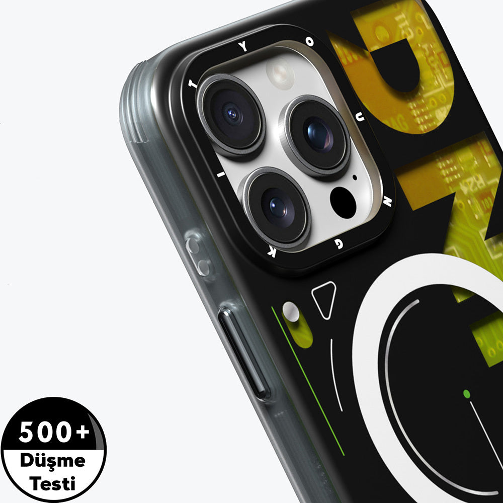iPhone 16 Pro Max Kılıf M-safe Şarj Özellikli Airbagli Çift Katmanlı Youngkit Future Serisi Kılıf