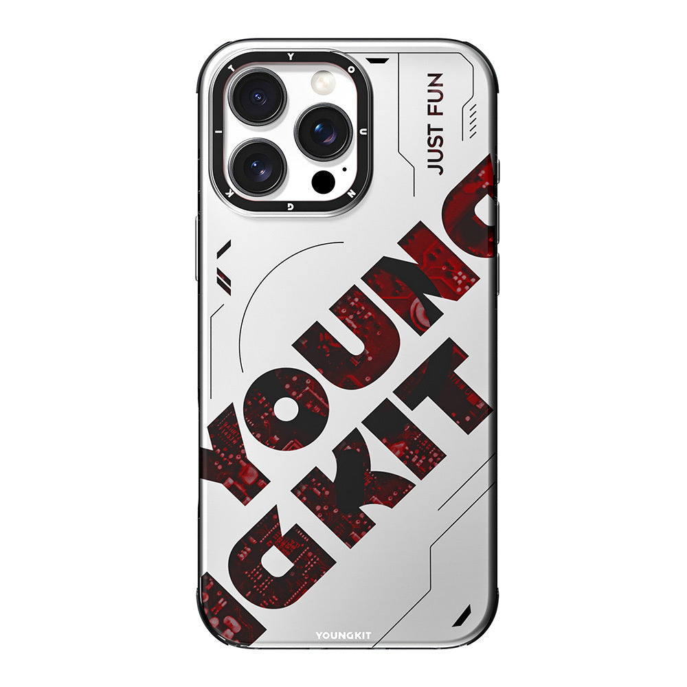 iPhone 16 Pro Max Kılıf M-safe Şarj Özellikli Airbagli Çift Katmanlı Youngkit Future Serisi Kılıf