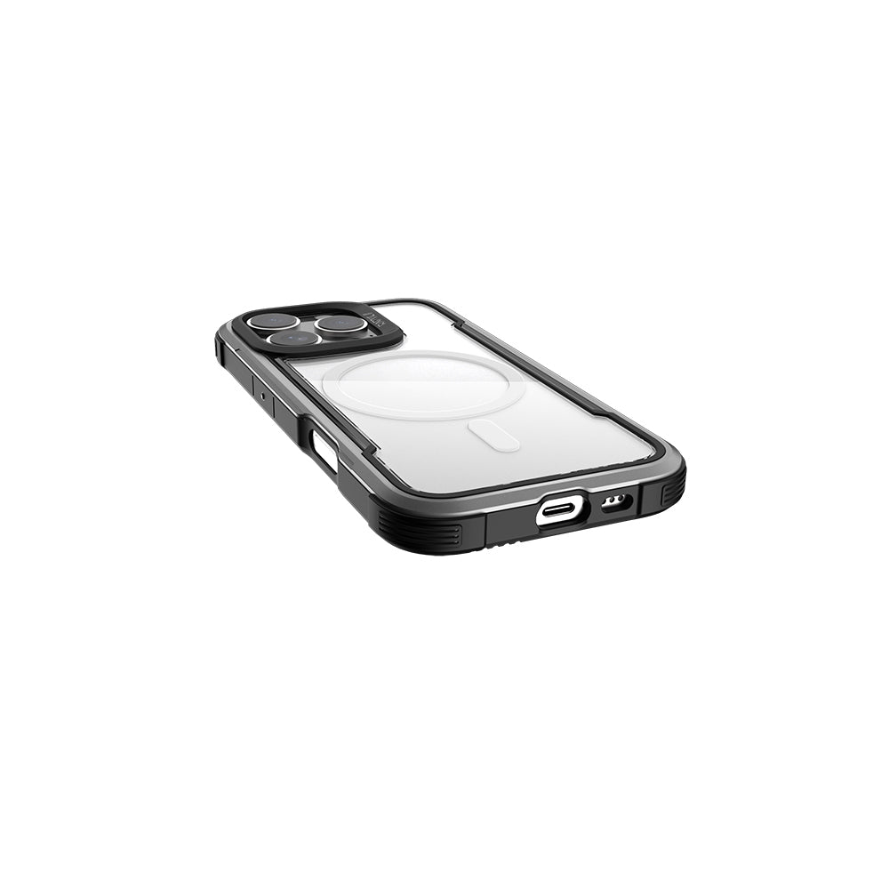 iPhone 16 Pro Max Kılıf M-safe Şarj Özellikli Airbagli Raptic Shield Serisi Şeffaf Arka Yüzey Kılıf