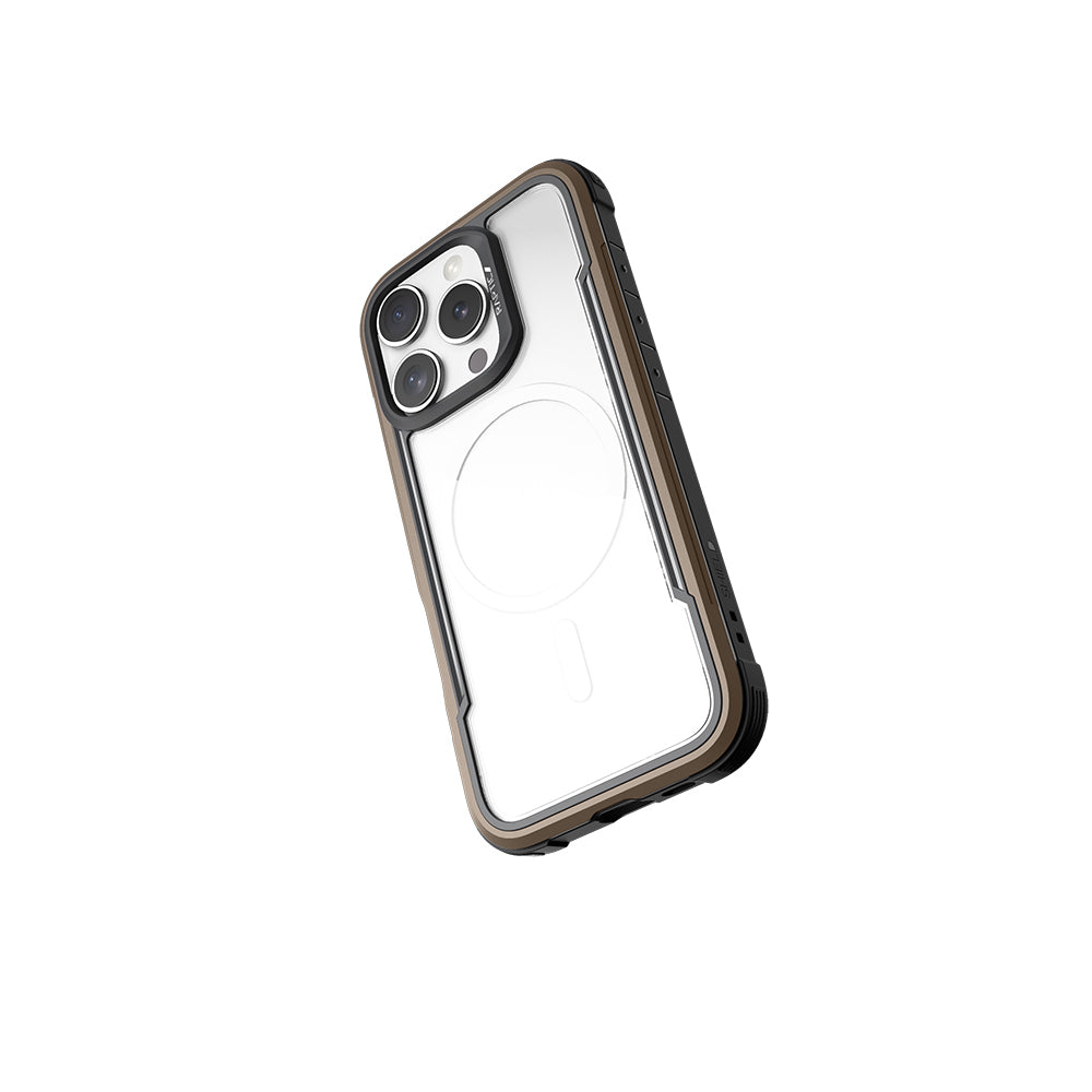 iPhone 16 Pro Max Kılıf M-safe Şarj Özellikli Airbagli Raptic Shield Serisi Şeffaf Arka Yüzey Kılıf