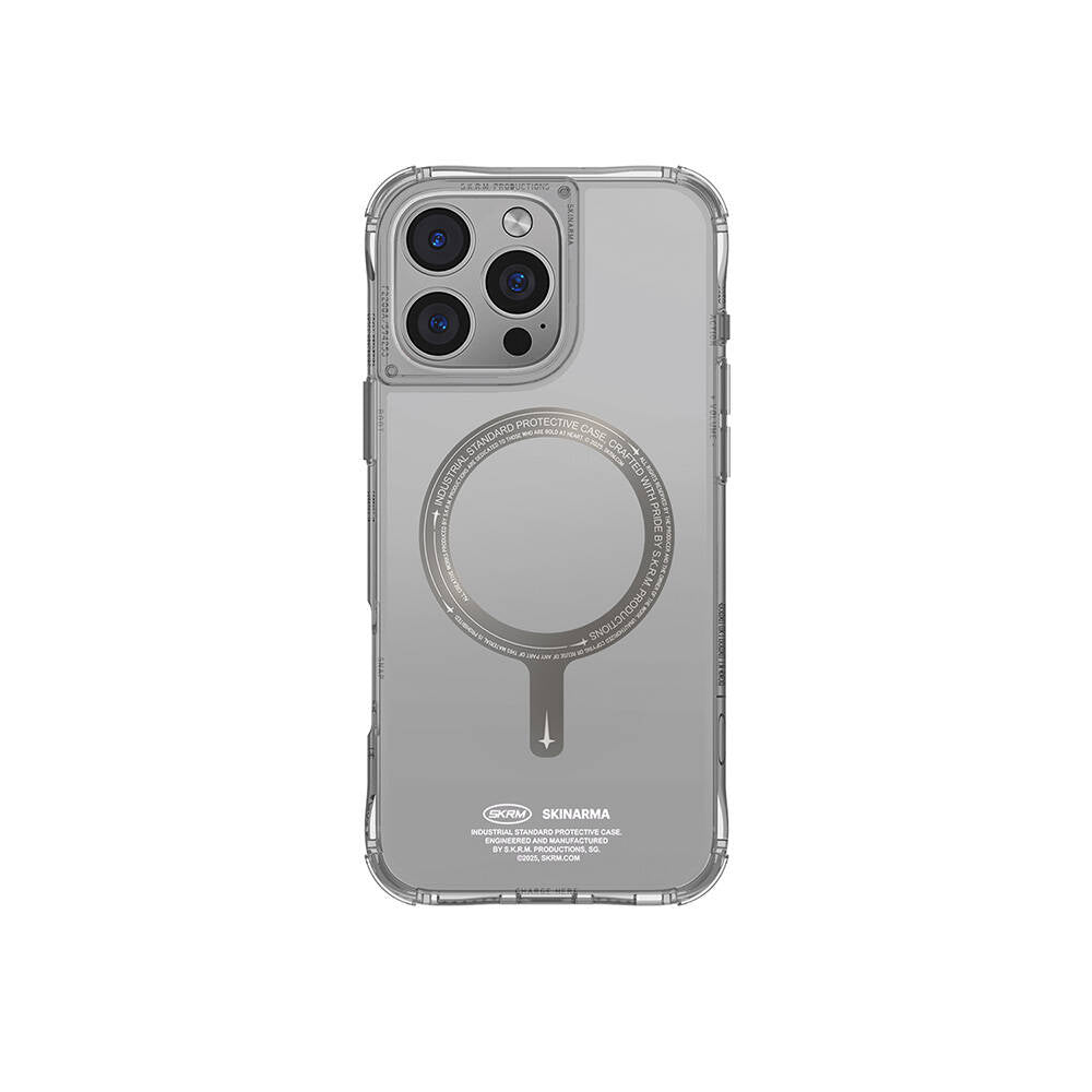 iPhone 16 Pro Max Kılıf M-safe Şarj Özellikli Airbagli Şeffaf SkinArma Saido Prime Kılıf