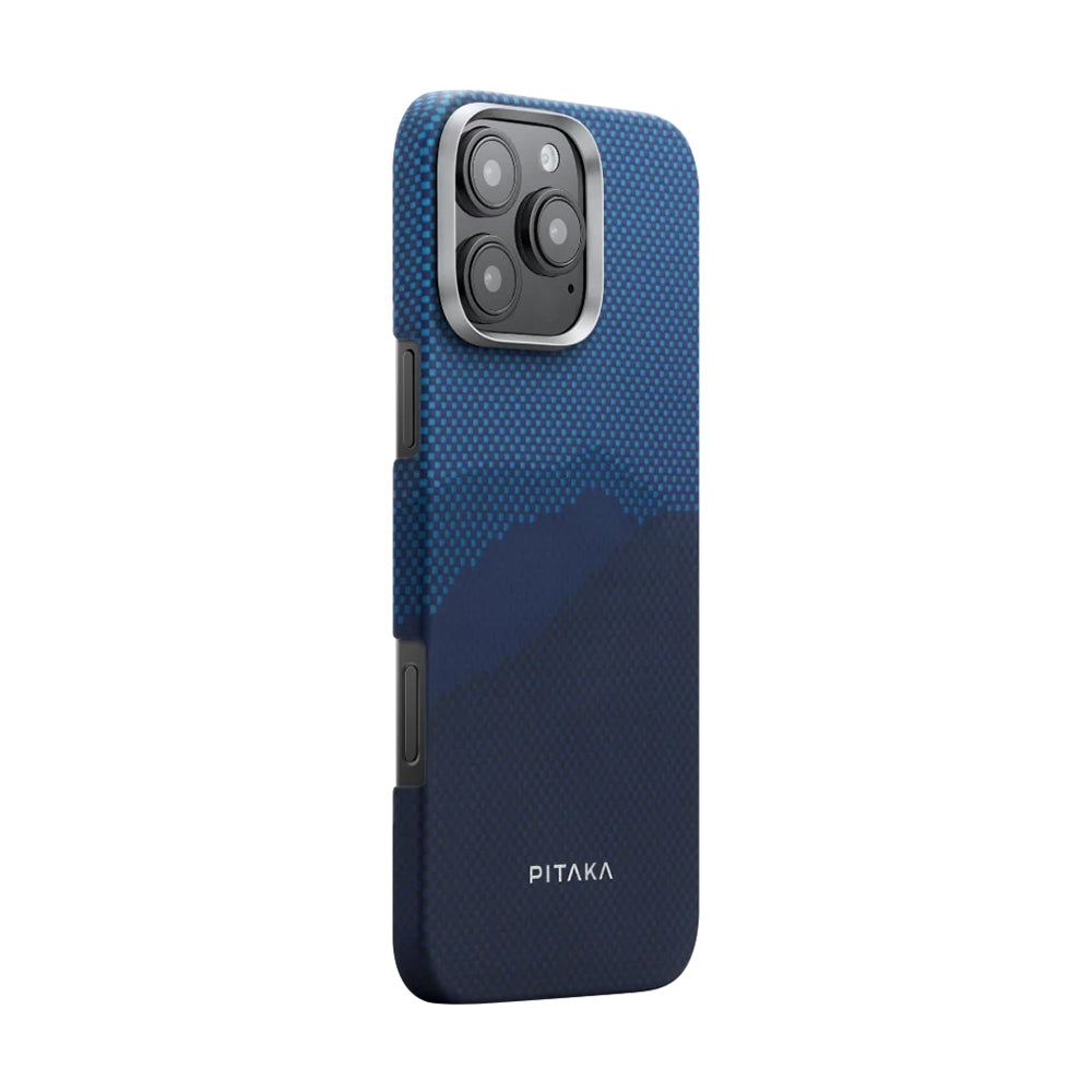 iPhone 16 Pro Max Kılıf M-safe Şarj Özellikli Aramid Karbon Fiber Pitaka Tactile Woven Starpeak Serisi Over The Horizon Kılıf
