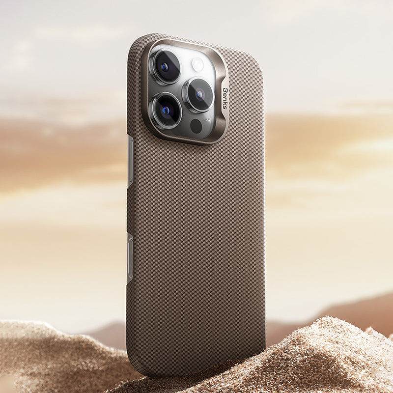 iPhone 16 Pro Max Kılıf M-safe Şarj Özellikli Benks Yeni Seri ArmorTint ArmorAir Kevlar Kılıf